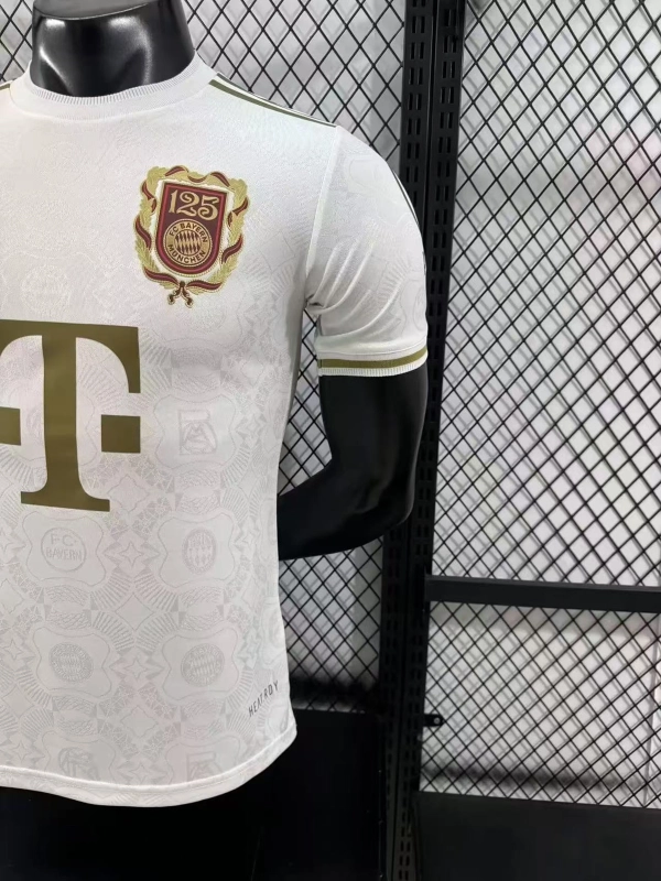 Player Edition 2025-26 Bayern Munich Anniversary White Football Jersey