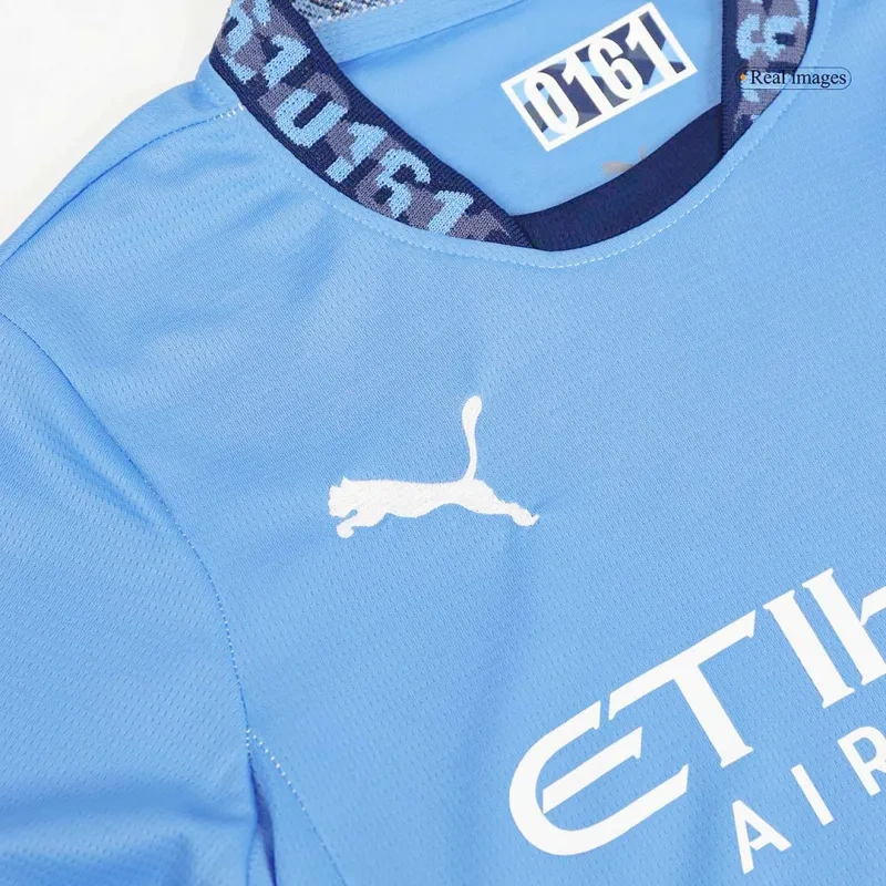 Kids Manchester City Home Jersey Kit Youth Apparels 2024/25