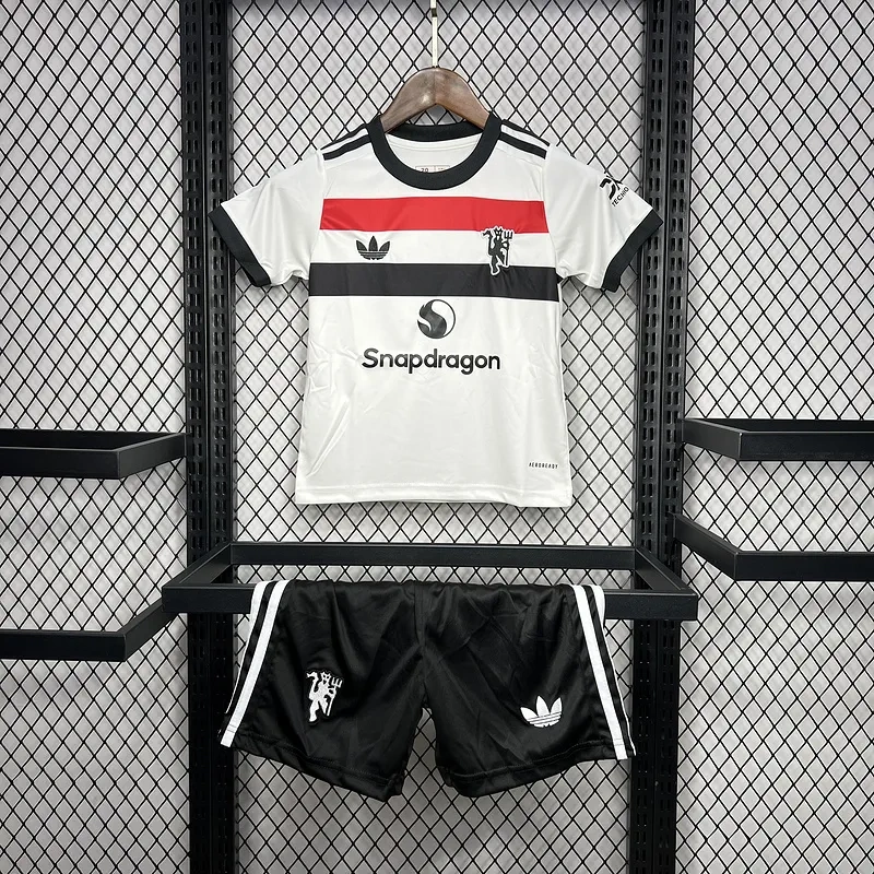 24-25 Manchester United Third Away Kids Jersey+Shorts