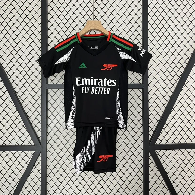 24-25 Arsenal Away Soccer Kids Kit Jersey+Shorts