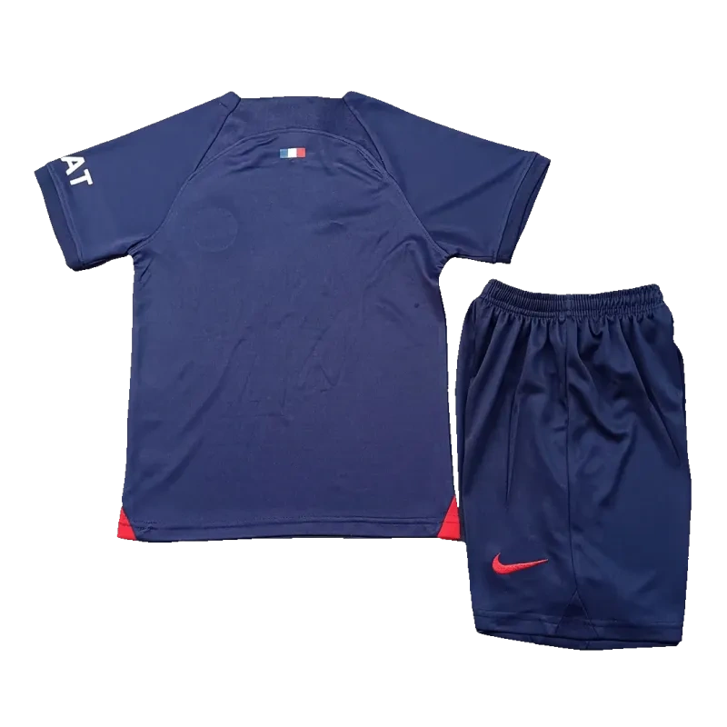 23-24  Kids PSG Home Whole Kit Jersey+Shorts+Socks