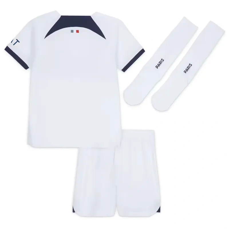 23-24 Kids PSG Away Whole Kit Jersey+Shorts+Socks