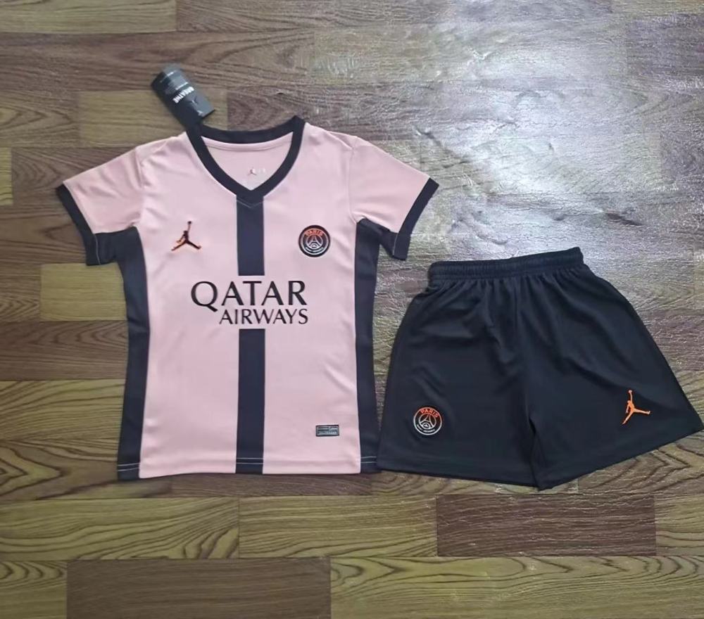 24-25 Paris Third Kids Soccer Jerseys