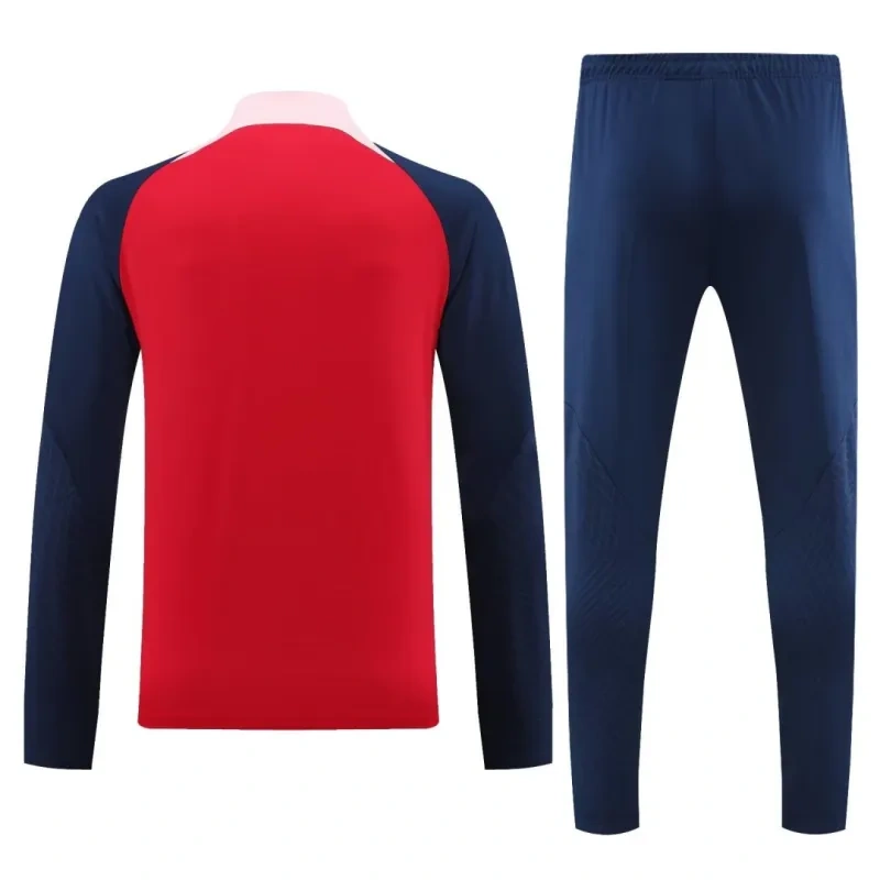 Atletico Madrid Zipper Sweatshirt Kit(Top+Pants) Red 2023-24
