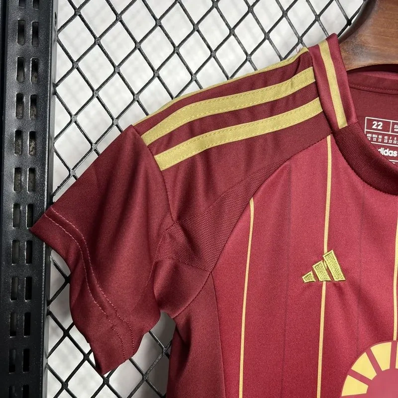 24-25 AS Roma Home Kids Kit Jersey+Shorts