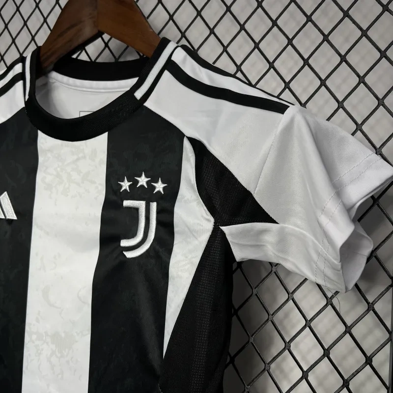 24-25 Juventus Home Soccer Kids Kit Jersey+Shorts