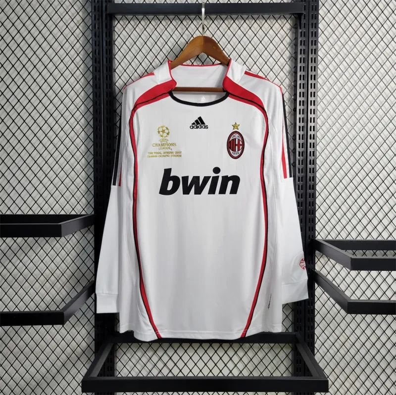 06-07 AC Milan UCL Final Retro Jersey Away Long Sleeve