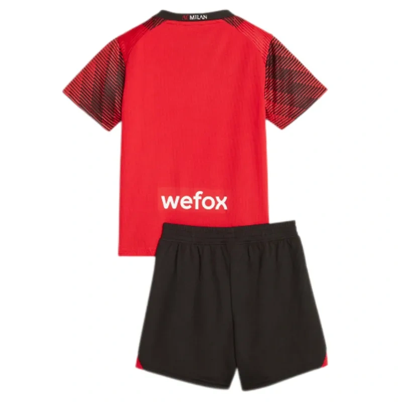 23-24 Kids AC Milan Jersey Home Kit