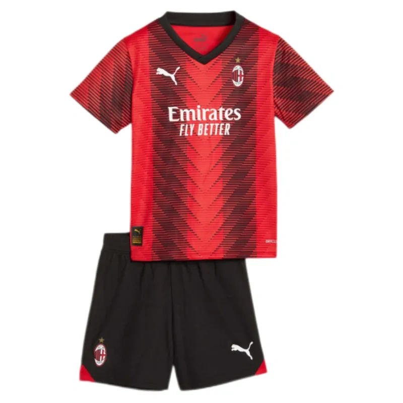23-24 Kids AC Milan Jersey Home Kit