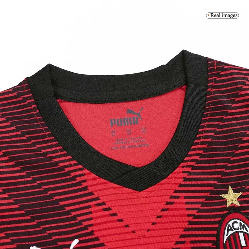 23-24 Kids AC Milan Jersey Home Kit