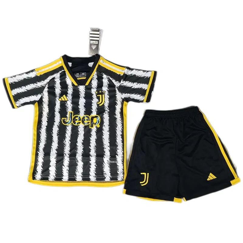 2023-24  Kids Juventus Home Jersey Kit