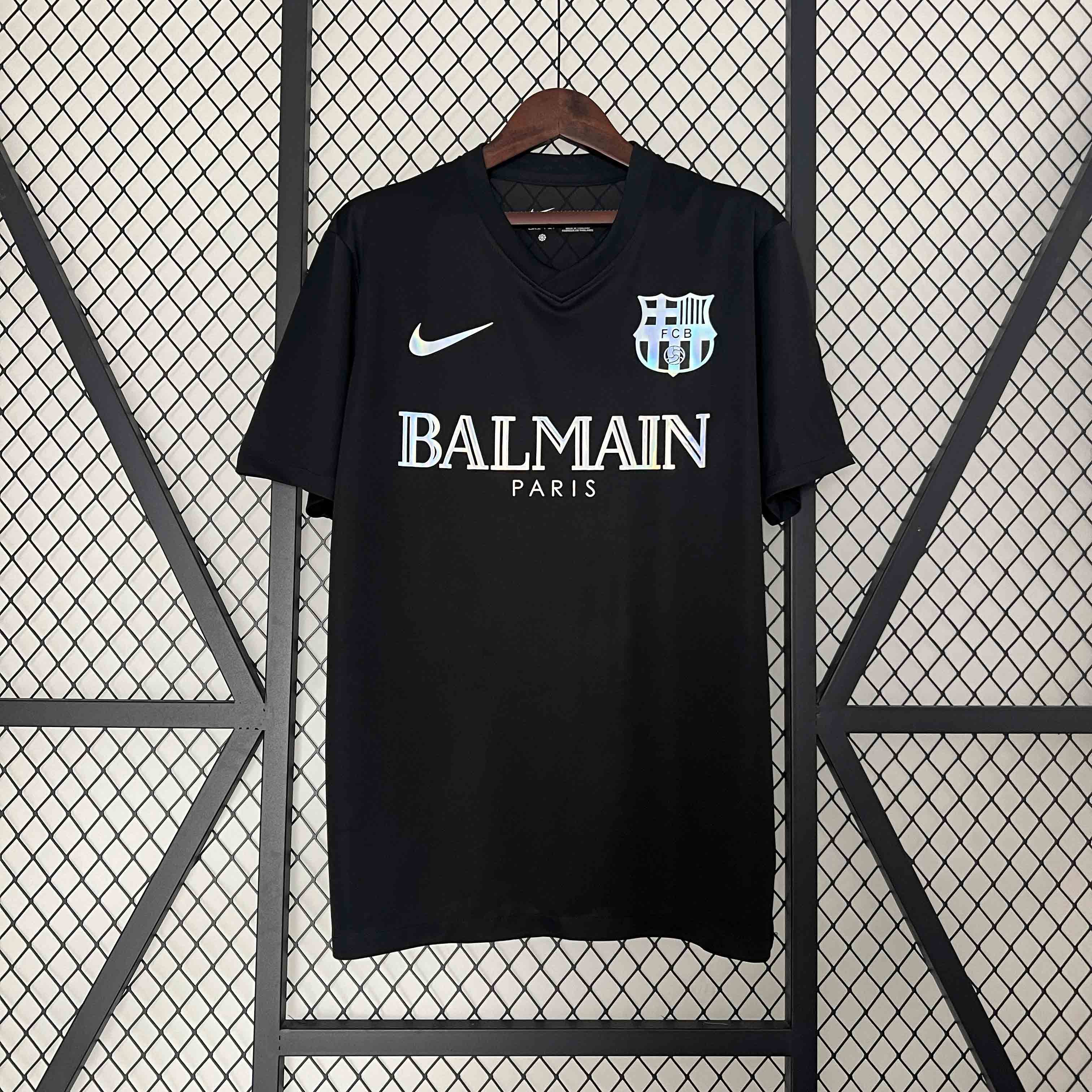 24-25 Barcelona Black Reflective Special Edition Soccer Shirt