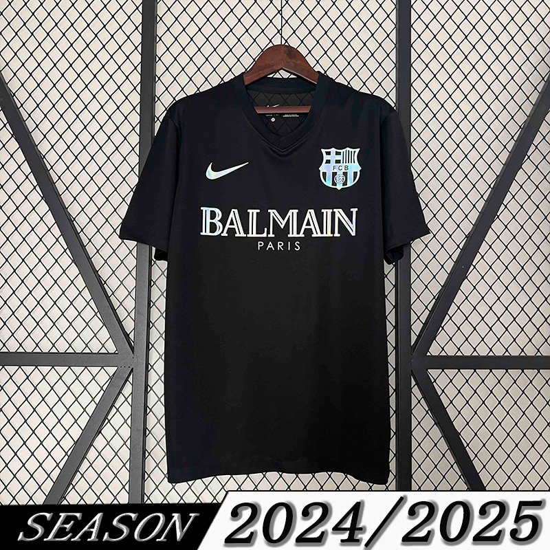 24-25 Barcelona Black Reflective Special Edition Soccer Shirt