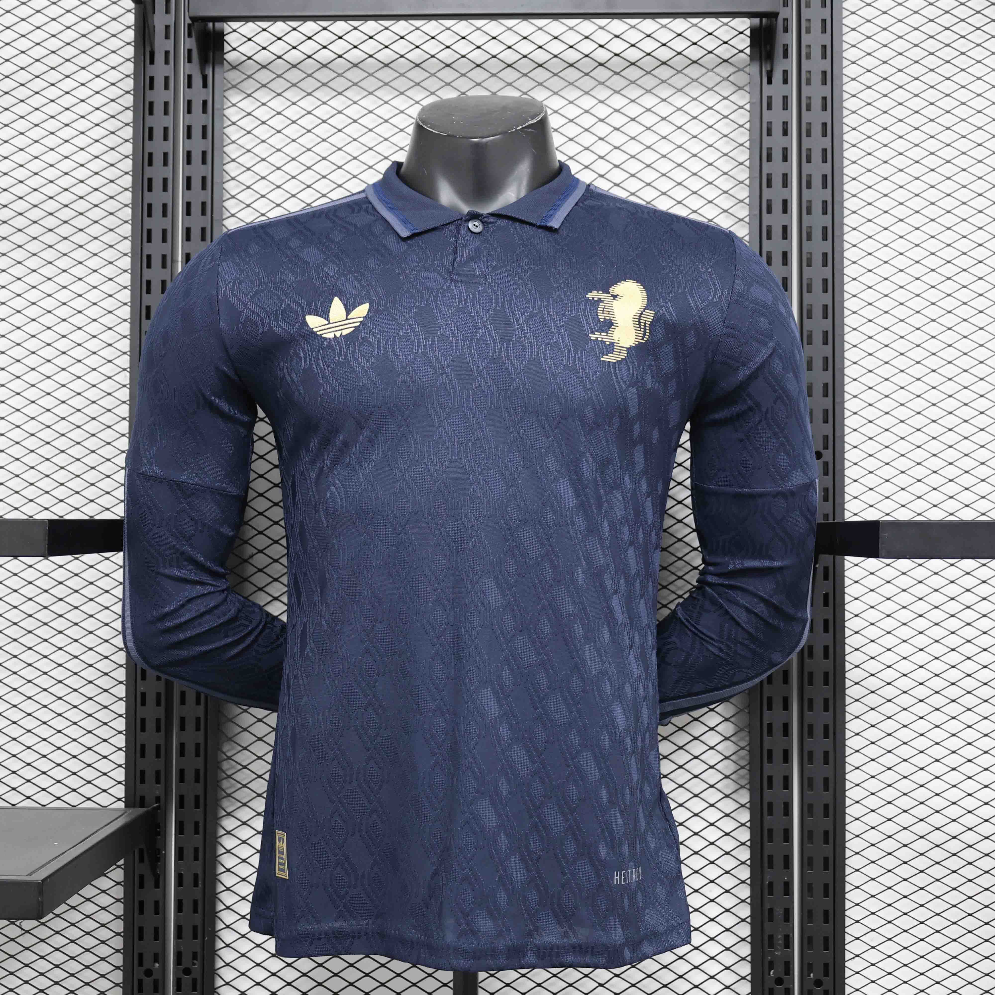 24-25 Juventus Away Soccer Jersey Player Version Long Sleeve
