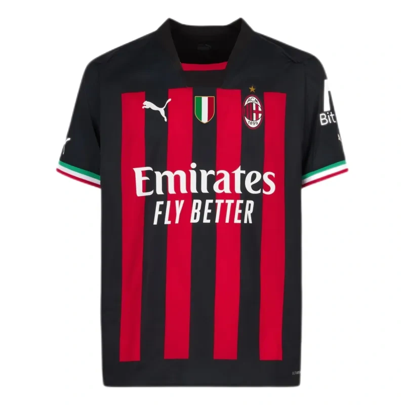 22-23 AC Milan Soccer Jersey Home Replica