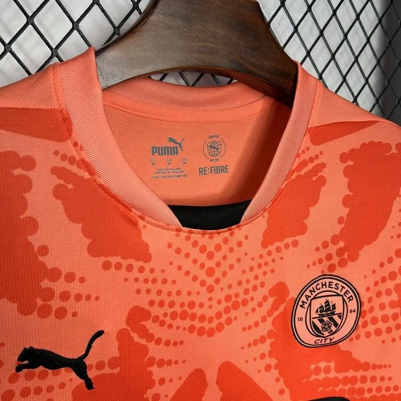 24-25 Manchester City Orange Goalkeeper Jersey