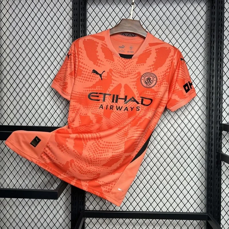 24-25 Manchester City Orange Goalkeeper Jersey