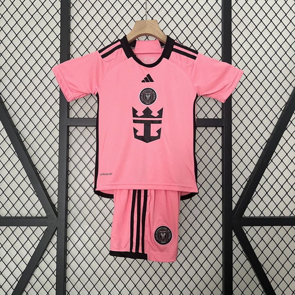 24-25 Inter Miami Home Kid Kits Children Sets Football Jersey