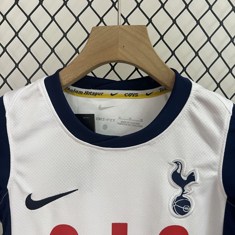 24-25 Tottenham Hotspur Home Kid Kits Youth Apparels Soccer Jersey