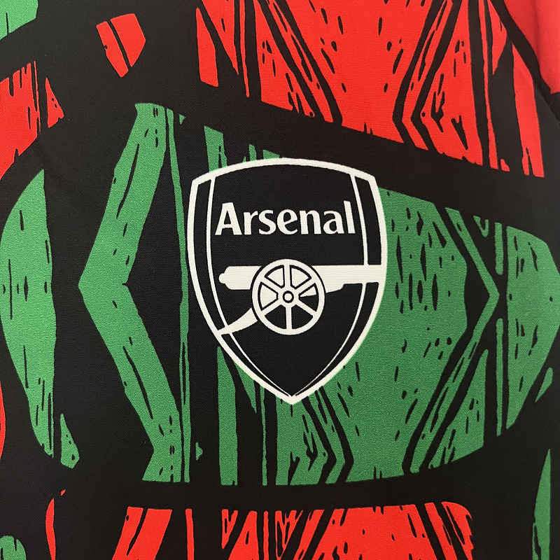 24-25 Arsenal Red&Green Windbreaker Jacket Football