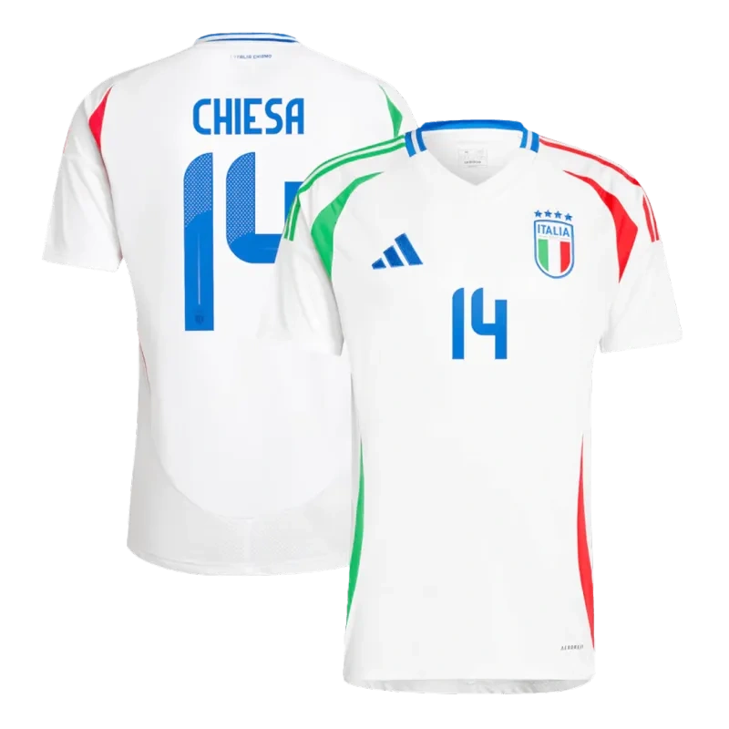 2024 EURO Italy Away Jersey BARELLA #18 CHIESA #14 DIMARCO #3