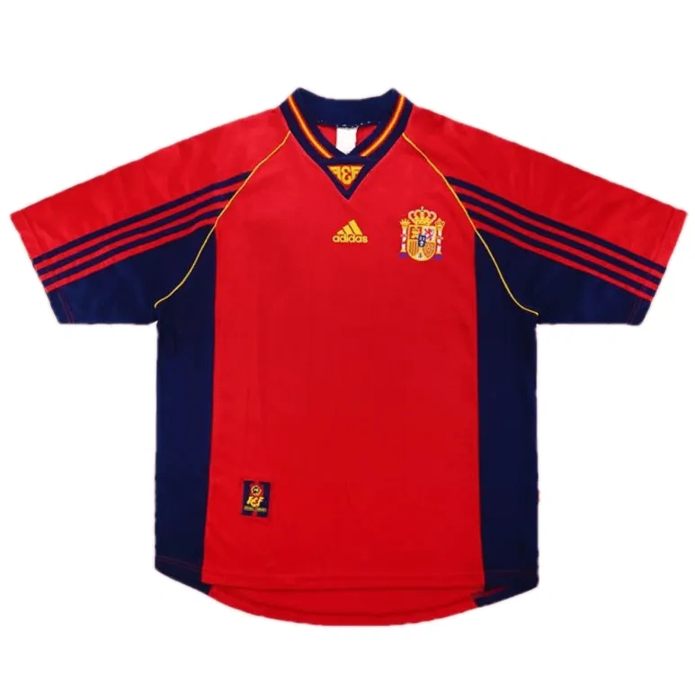 1998 Spain Nation Retro Jersey Home World Cup