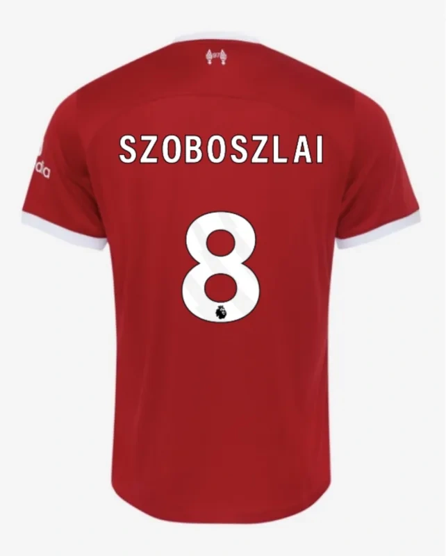 2023-24 M.SALAH #11 VIRGIL #4 SZBOSZLAI #8 MAC ALLISTER #10 Liverpool Home Jersey