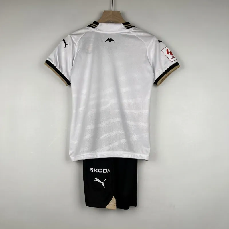 Kids Valencia 2023/24 Home Kit Jersey+Shorts