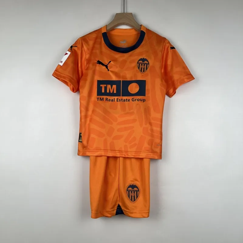 Kids Valencia 2023/24 Third Kit Jersey+Shorts