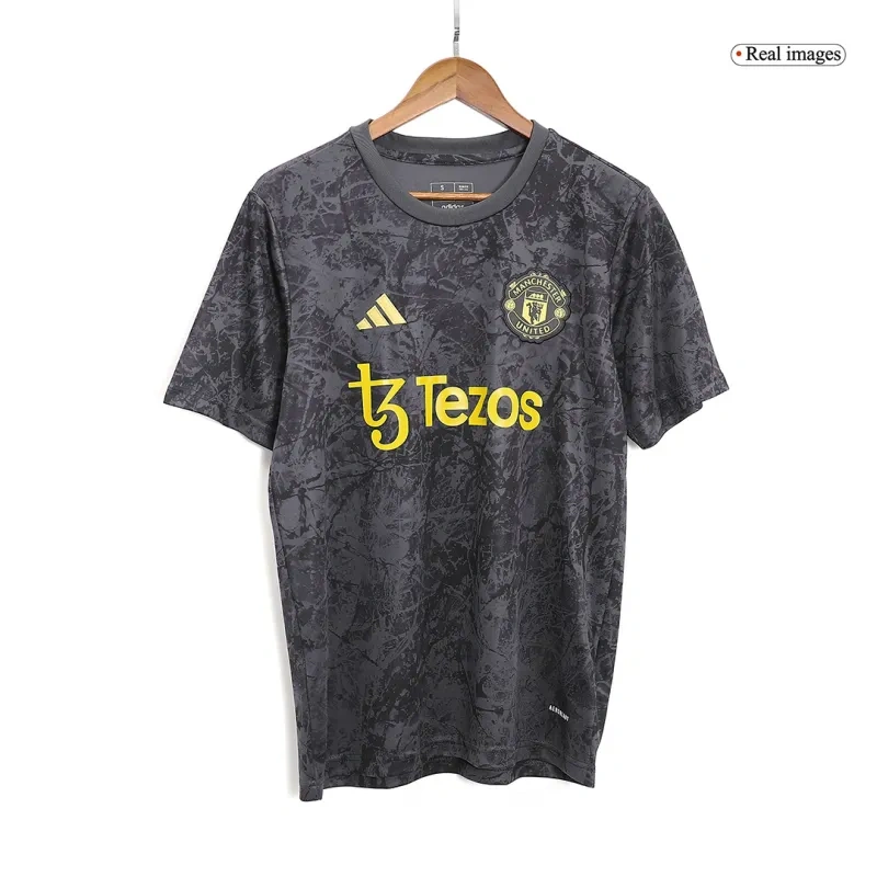 Manchester United Stone Roses Pre-Match Kit Football Jersey 23/24 - Cutejersey