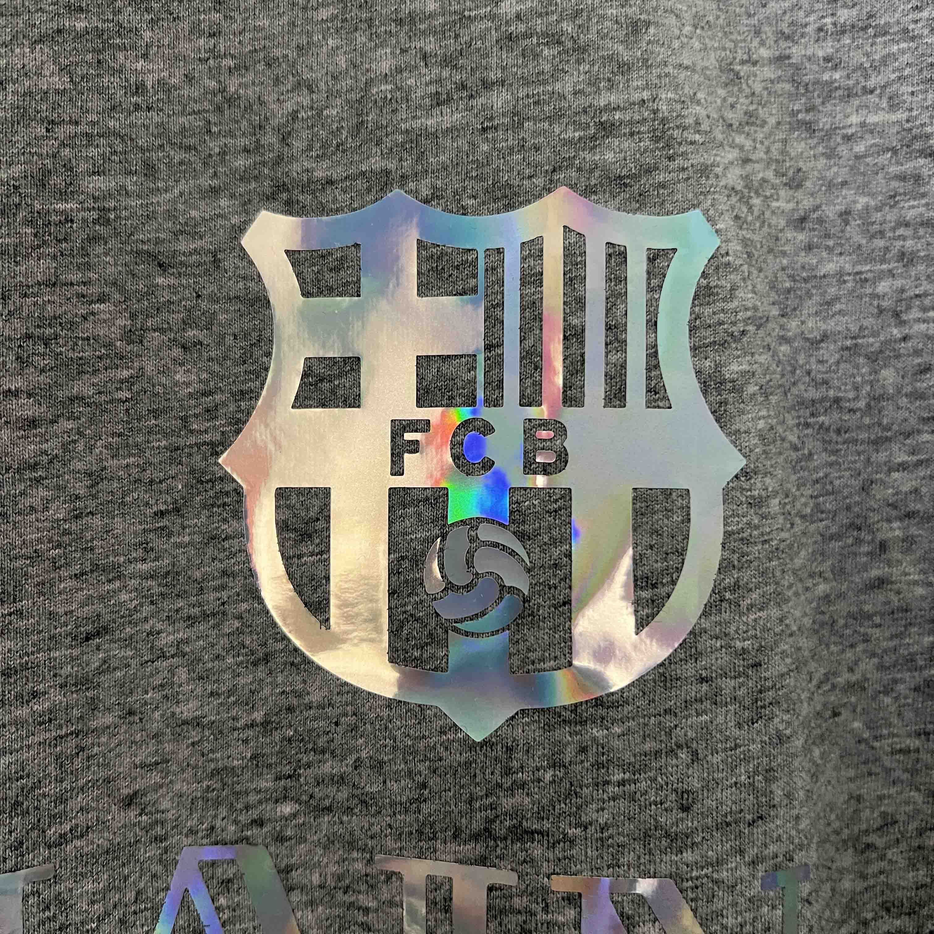BALMAIN Barcelona 24-25 Grey Reflective Football New Shirt