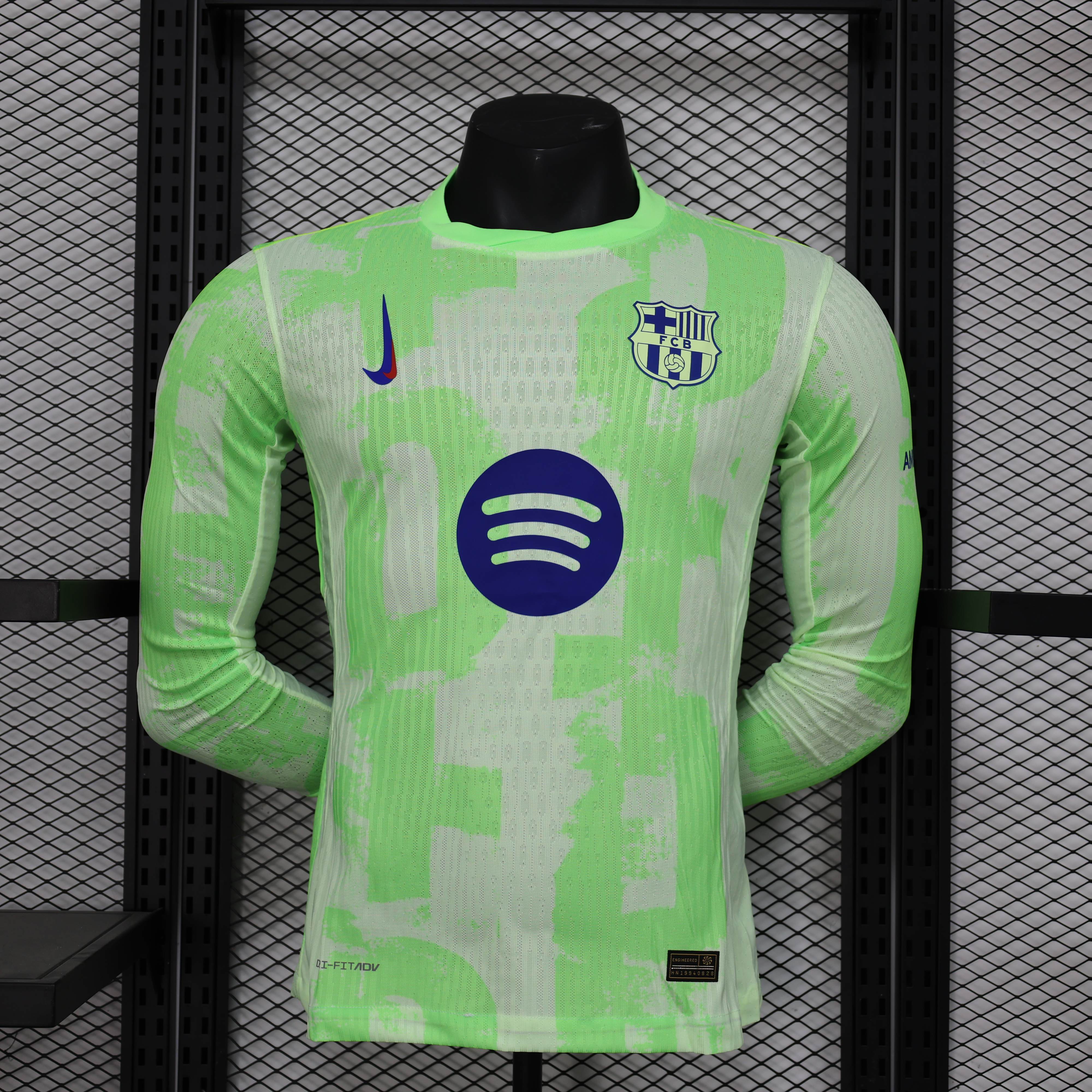Barcelona 24-25 Third Jersey Without Spofity Text Player Version Long sleeve