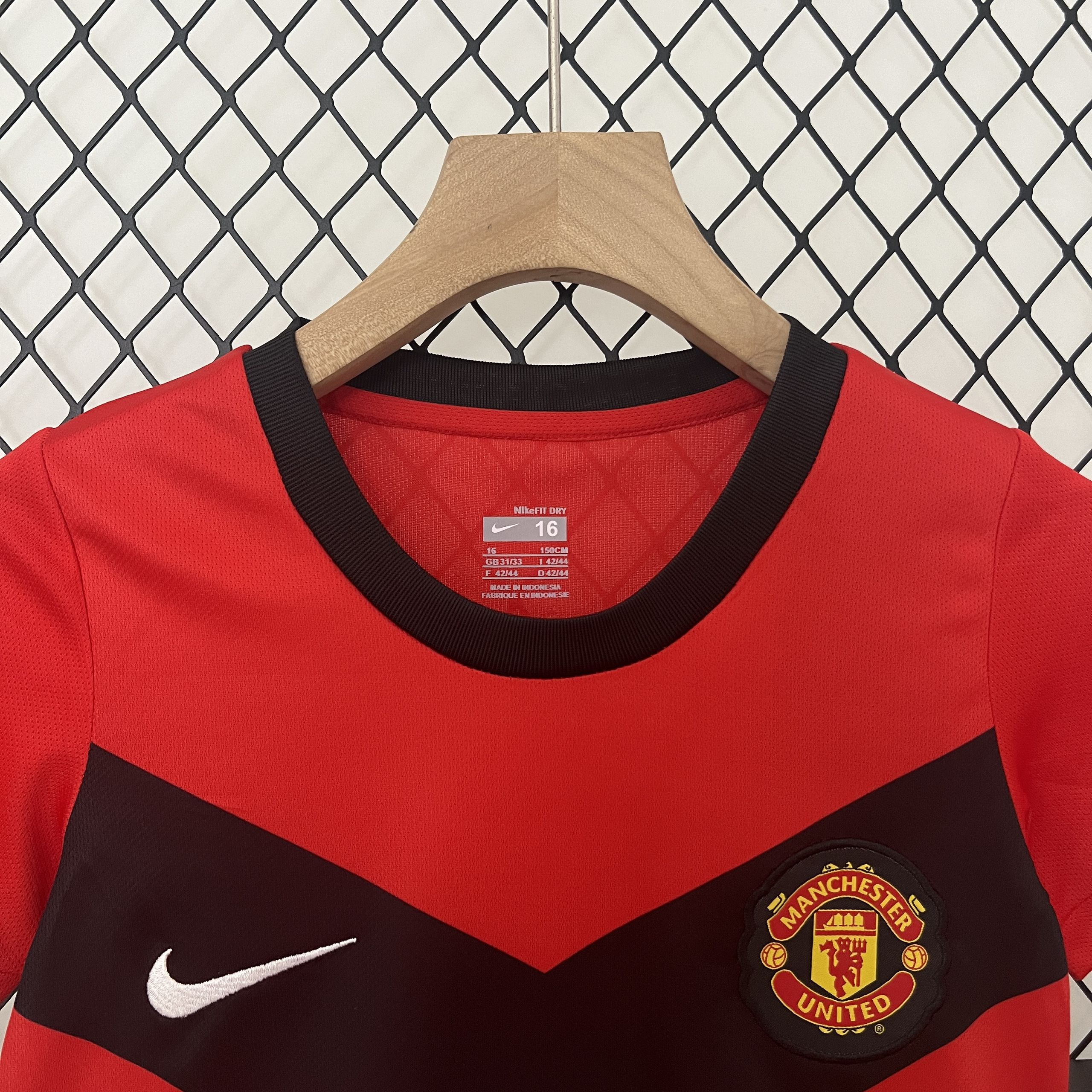 Manchester United 09-10 Home Retro Kid Kits Children Sets Jersey