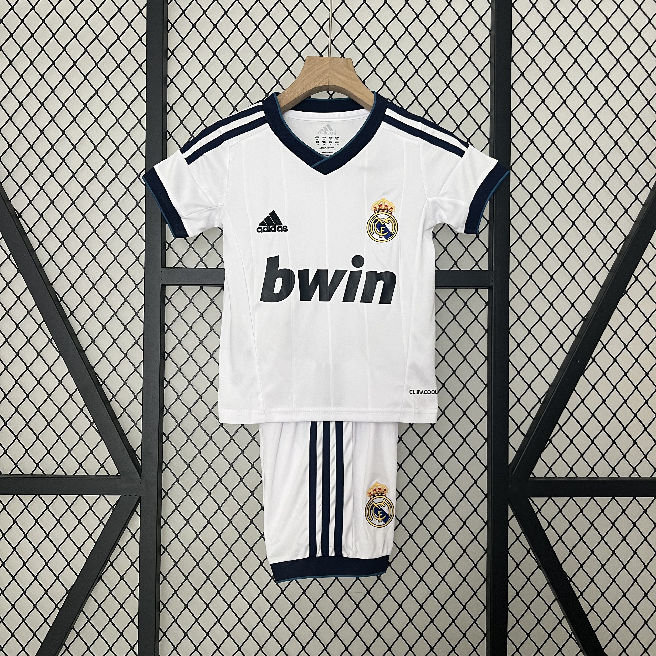 Real Madrid 12-13 Home Retro Kid Kits White Jersey