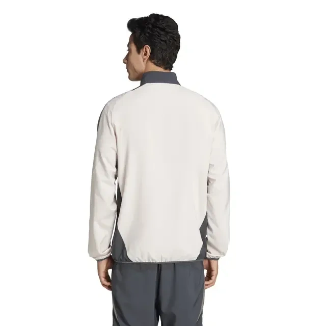 Real Madrid Mens UCL Training Tracksuit Jacket Beige 2024-2025