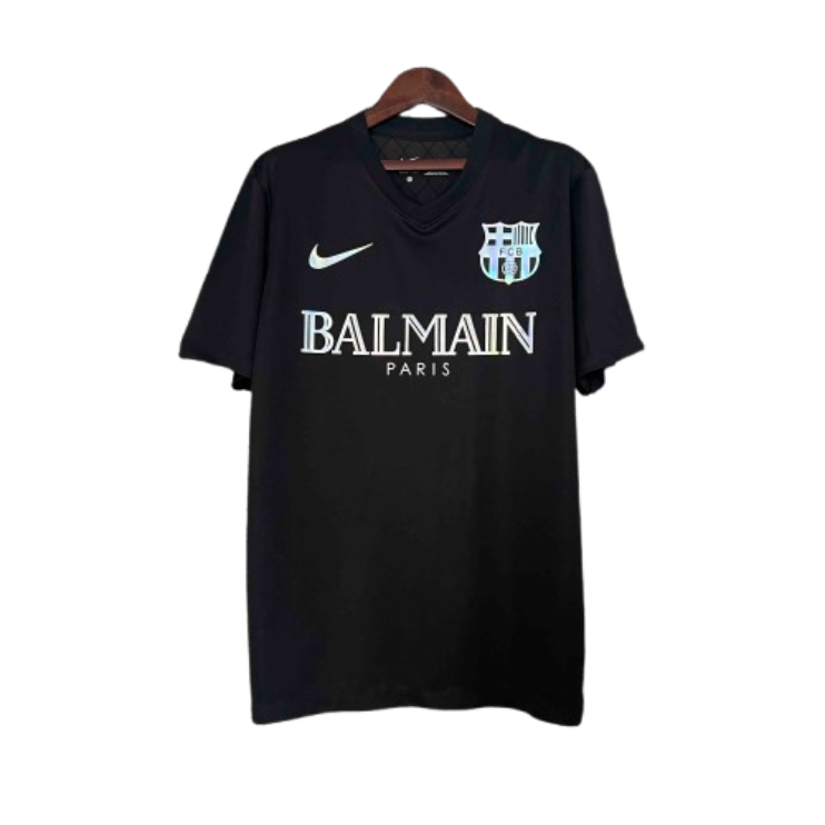 24-25 Barcelona Black Reflective Special Edition Soccer Shirt