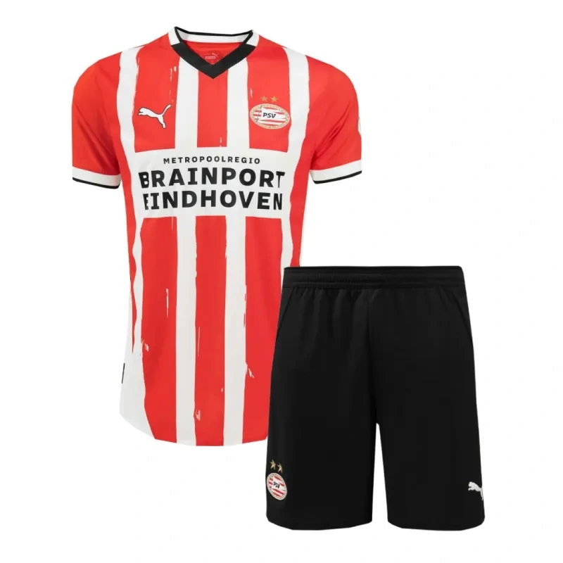 Kids PSV Eindhoven Home Jersey Kits 2024-25