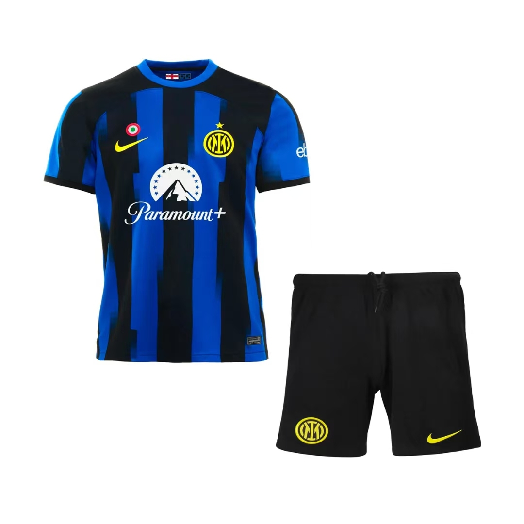 23-24 Inter Milan Home Kids Kit Jersey+Shorts