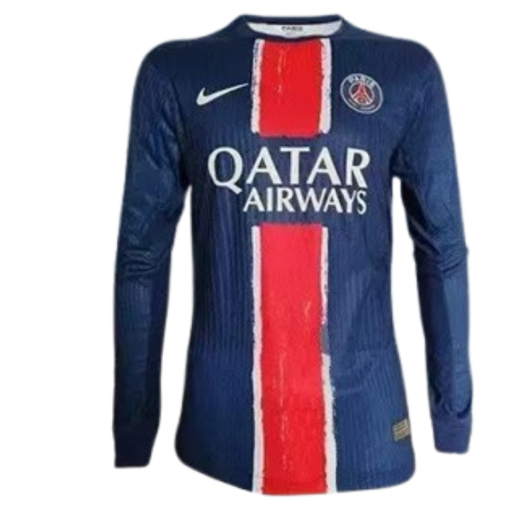 24-25 PSG Home Long Sleeve Kit Player Version Shirt Soccer Jersey
