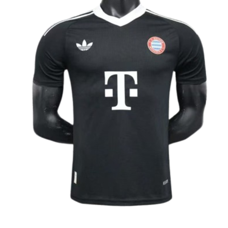 24-25 Bayern Munich Black GoalKeeper Kit Player Version Shirt Soccer Jersey