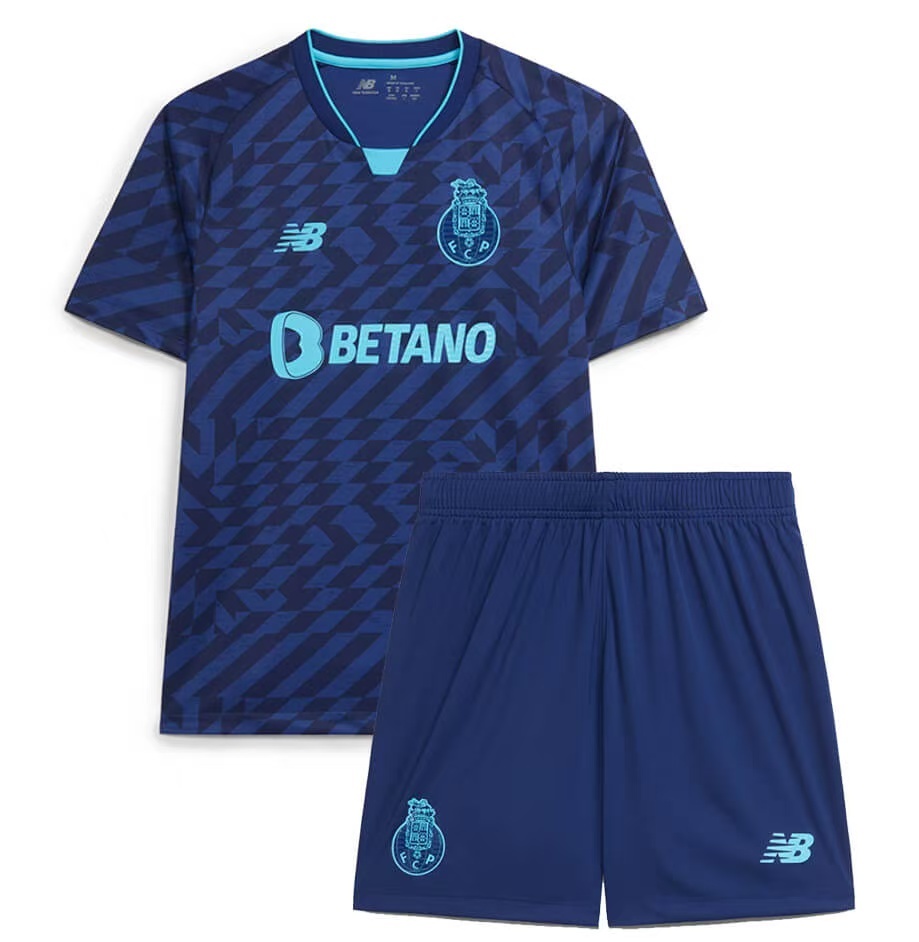 Kids FC Porto Third Kits(Jersey+Shorts) 2024-25