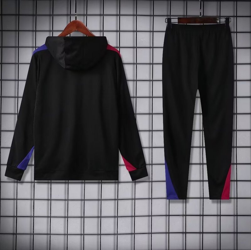 Nike Arsenal 2024-25 Hooded Black Training Tracksuit Kits