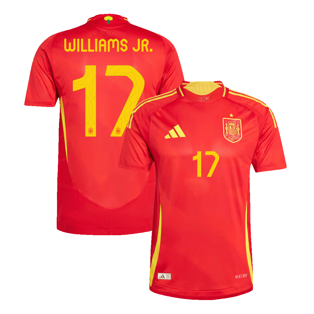 WILLIAMS JR. 17# 2024  Spain Nation Home Jersey Player Version EURO