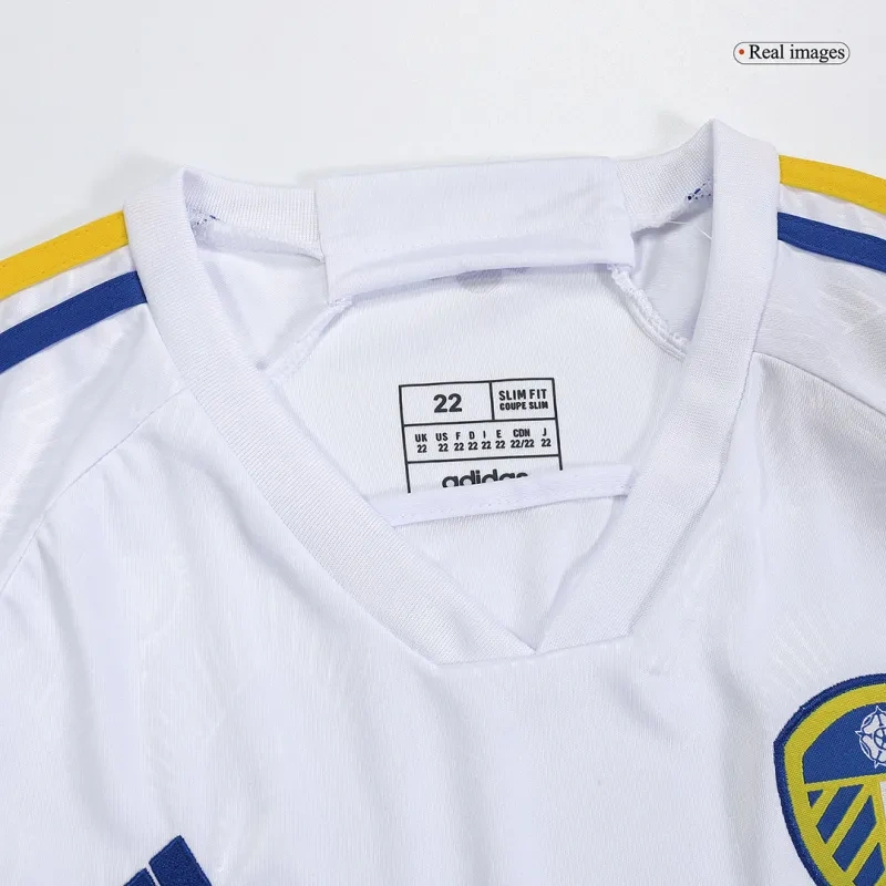 Kids Leeds United 2023/24 Home Kit Jersey+Shorts