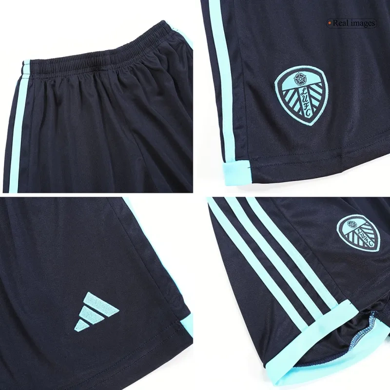 Kids Leeds United 202324 Away Kit Jersey+Shorts