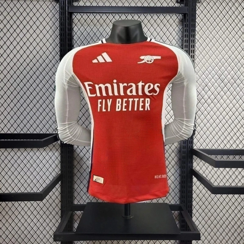 Arsenal Home Long Sleeve Jersey Player Version 2024-25