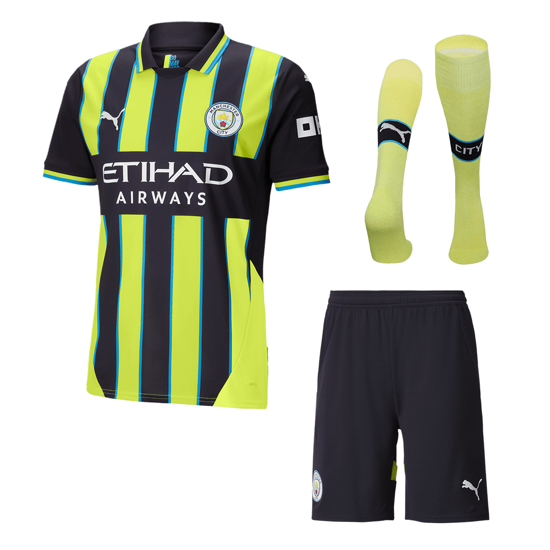 Manchester City Away Custom Full Soccer Kit 2024-25