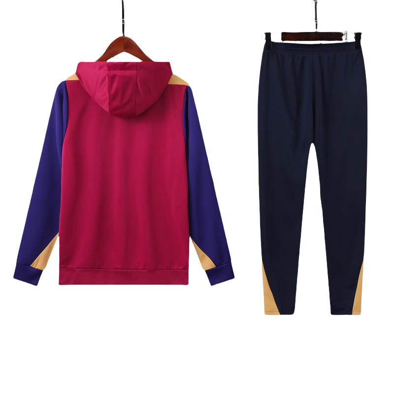 Nike Barcelona 2024-25 Hooded Red Training Tracksuit Kits