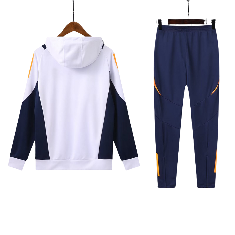 Adidas Real Madrid 2024-25 Hooded Training Tracksuit Kits