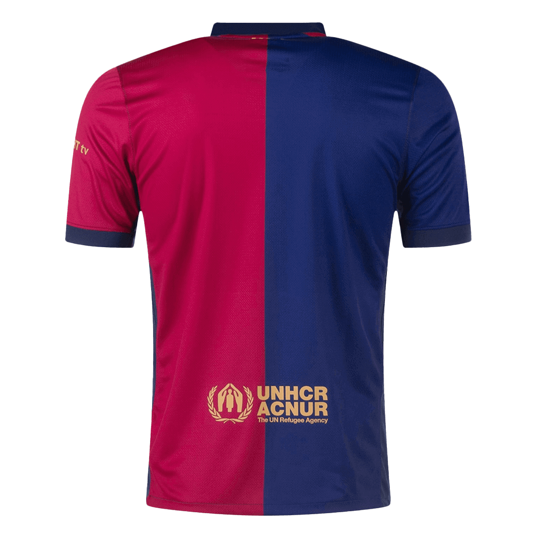 Barcelona Jersey Custom Soccer Jersey Home 2024-25 - 125th Anniversary (Spotify Logo Without Text)